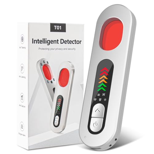 Wanzen Detektor Versteckte Kamera Finder mit 6 Stufen Empfindlichkeit 4-in-1 Multimode Hidden Camera Detector Anti Aufnahme Detektoren GPS Tracker Detektor für Hotel Heim Büro