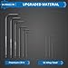 VORXEON 9 PCS Allen Wrench Hex Key 1.5 to 10 mm Metric Flat and Ball End Black L-key with Visible coding For Handyman DIY Bike Motorcycle Repair