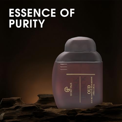 Image of AFLUXE Men's Perfume Dark Black Oud -Intense & Mysterious Fragrance With Spicy, Woody, And Amber Notes-Long-Lasting,Bold Scent For Evening And Special Occasions