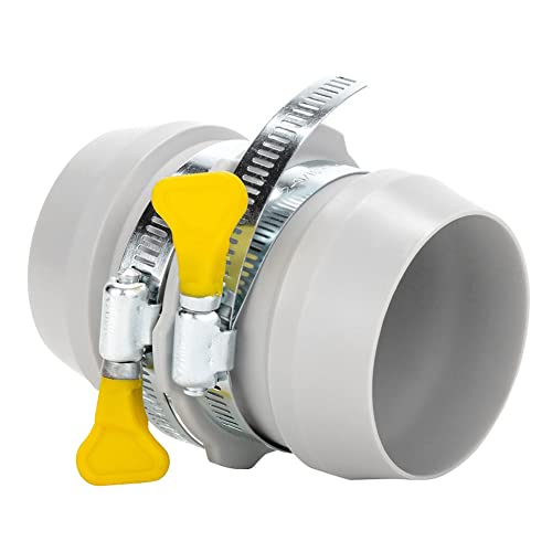Image of Camco RV Universal Internal Sewer Hose Coupler | for Internally Connecting Two RV Sewer Hoses | Compatible with All Brand Sewer Hoses & Kits (39212), Gray
