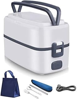 CHENCfanh Bento Box Riscaldamento Elettrico in Acciaio Inox Bento Lunch Box Perfetta Tenuta Thermos Alimentari dello scaldino del riscaldatore del Contenitore casa Rice Cooker (Color : A)
