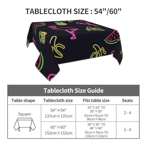 Nappe imperméable pour éviter les taches sur votre table carrée