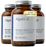 ALGAECAL - Plant Based Calcium Supplement with Vitamin D3 (1000 IU) for Bone Strength, Contains 13 Minerals Supporting Bone Health, Organic Calcium (750 mg) for Women & Men, 90 Caps, 3 Month Supply