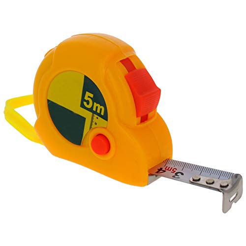 Utoolmart コンベックス メジャー 巻尺 テープ長さ5m ステンレステープ ロックタイプ ロック機能付き メートル 距離測定器 測定器 目盛り 見やすい diy 作業工具 大工道具 1個入り