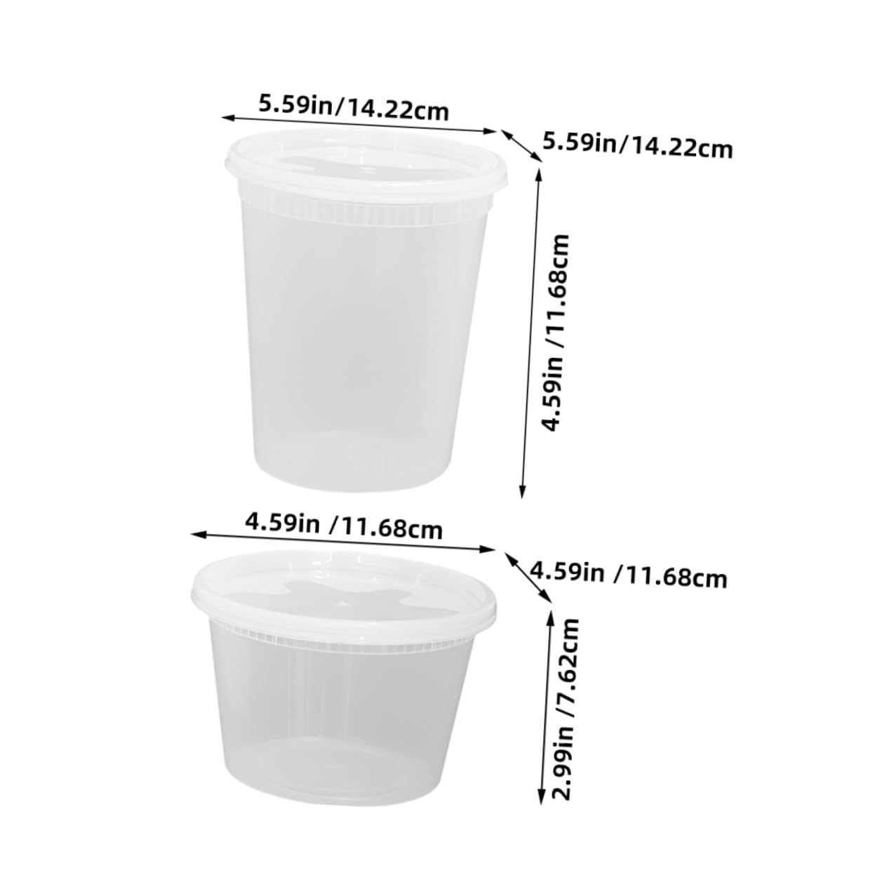 NAMOARLY 50pcs Takeaway Box Juices Drinks Beverages Take-out Cups with Lids Takeout Soup Containers Sturdy Soup Cups Single Use Soup Cups Dessert Cups To Go Hot Soup Bowls Portion Cups Pp