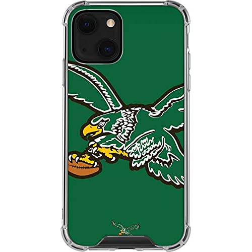 Skinit Clear Phone Case Compatible with iPhone 13 Mini - Officially Licensed NFL Philadelphia Eagles Retro Logo Design