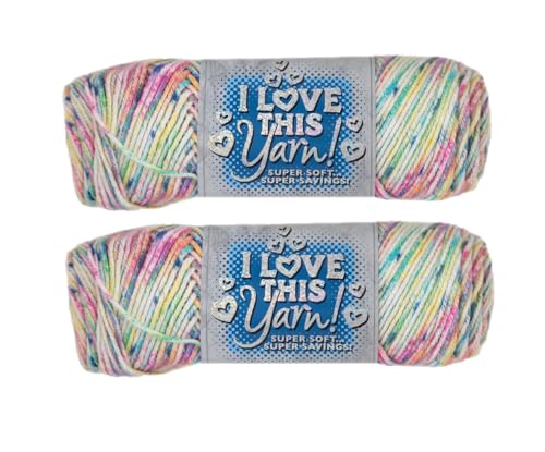 Image of Hobby Lobby Print I Love This Yarn, 450 Blossomopolis, Set of 2 | 4 Medium Weight, 252 Yards Per Skein