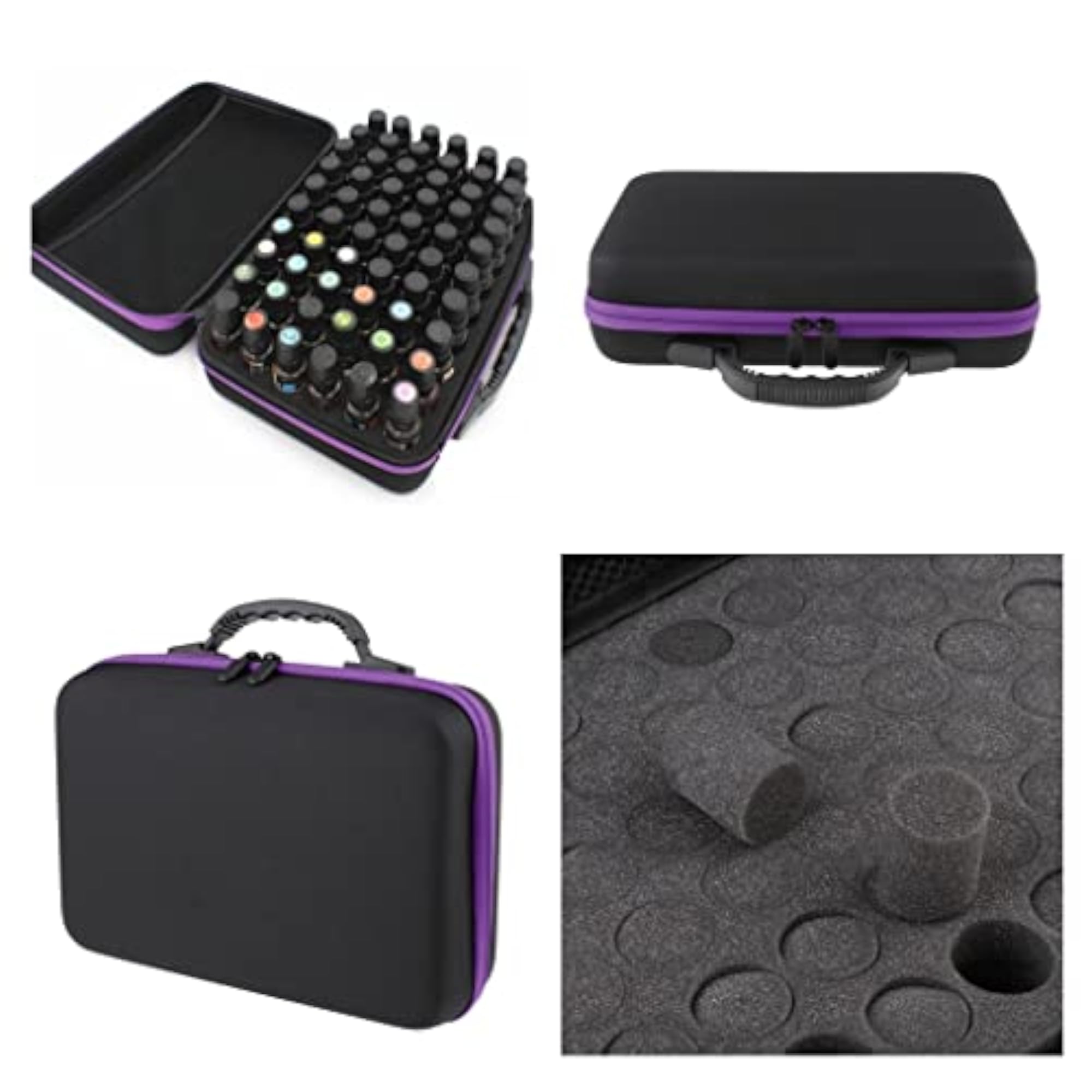 Essential Oil Carry Case 2 Pcs Holder for 5ML~15ML Bottles