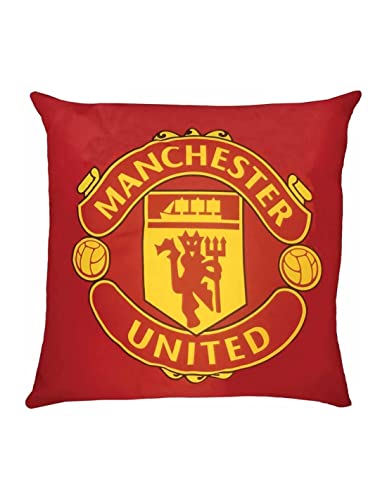Official Manchester United FC Red Crest Cushion