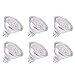 Price comparison product image LEDGLE 3.8W LED Bulbs GU5.3 Spotlight Bulbs, Equal to Normal 50W Light, MR16 GU5.3 12V, Warm White 3000K, 300 Lumen, 6 Pcs