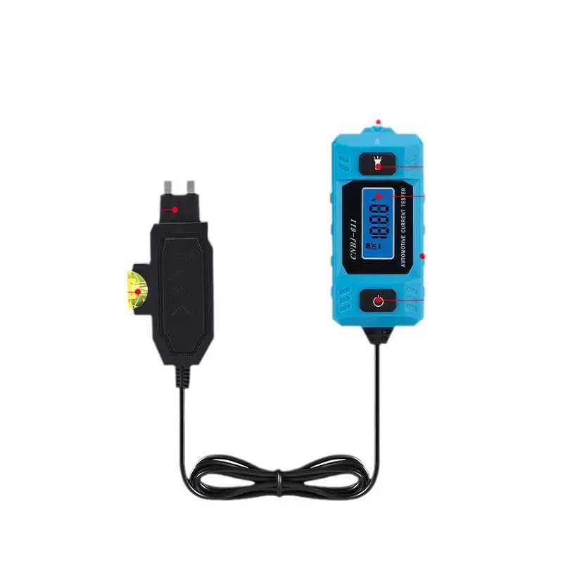 probador de Relay automotriz, Portable High-Precision 20A 48V Car Circuit Probe Tester with Led Display & Front Lighting, Car Relay Fuse Blade Checker for Various Vehicles