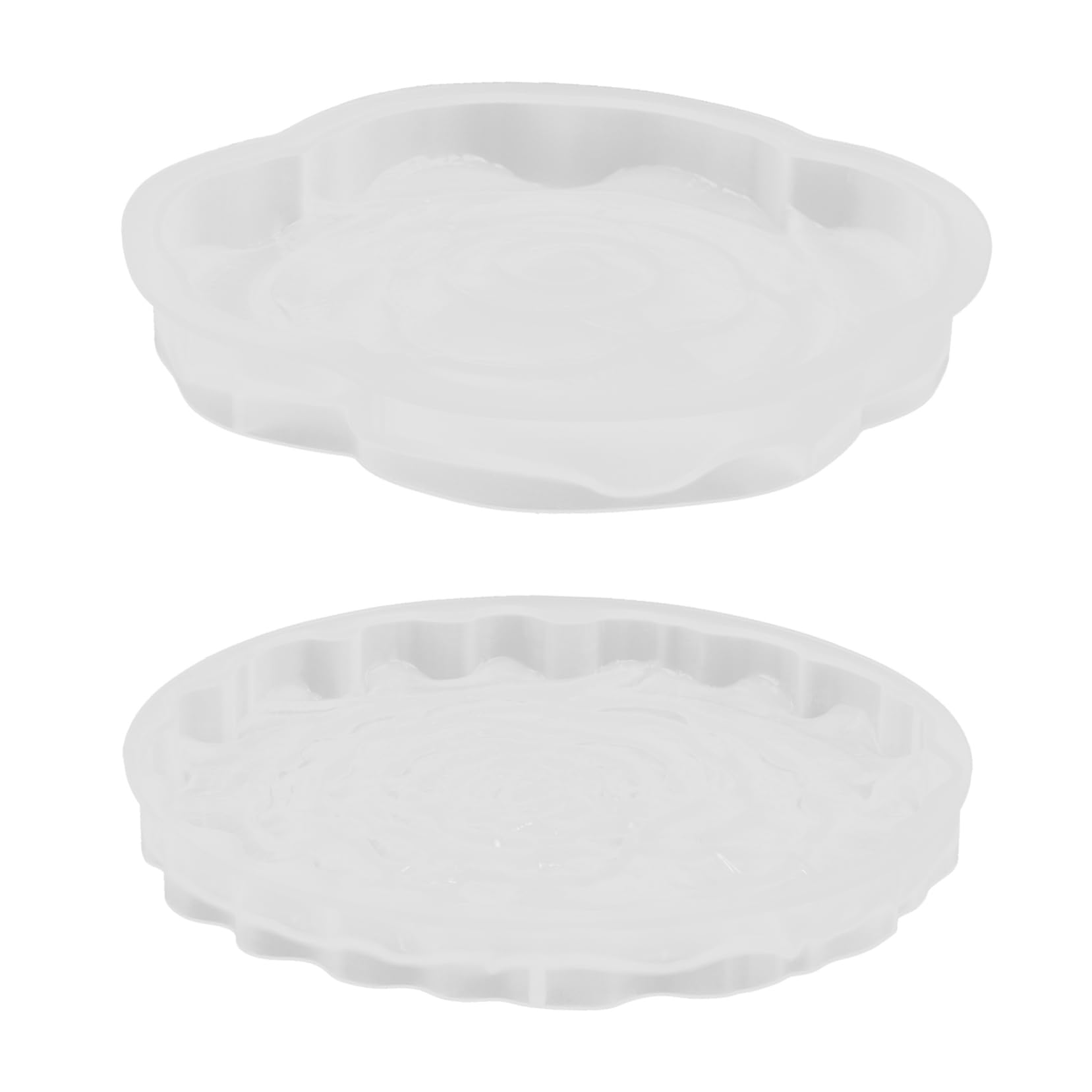 OSALADI 4 Set Stampo Silicone Per Sottobicchieri Forma Mold Resina Flessibile Per Creazioni Artigianali Per Iniziare Creare Sottobicchieri Unici E Protettivi 2 Pezzi * 4