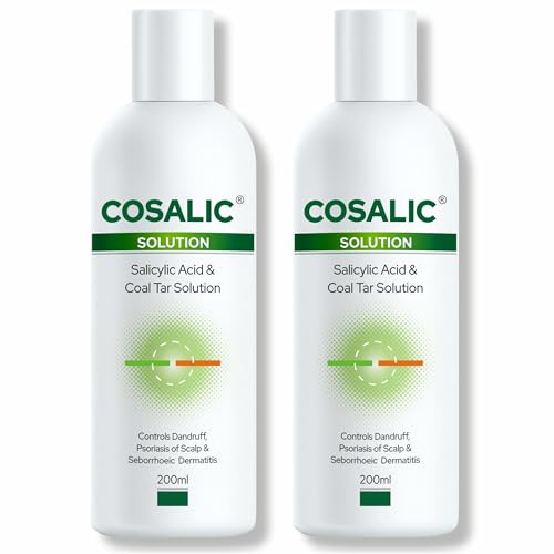 Image of Salve Cosalic Anti-Dandruff Shampoo - 200ml (Pack of 2) with Coal Tar & Salicylic Acid Shampoo | Gentle Scalp Care for Dry, Itchy, Flaky Scalp
