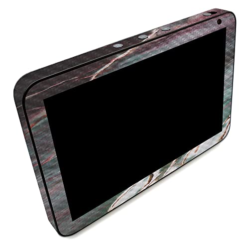 Image of MightySkins Carbon Fiber Skin Compatible with Amazon Echo Show 8 (Gen 2) - Grunge Marble | Protective, Durable Textured Carbon Fiber Finish | Easy to Apply | Made in The USA