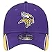 New Era Men's Purple Minnesota Vikings Game Day Linear 39THIRTY Flex Hat
