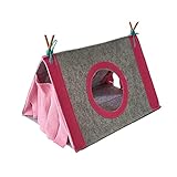 Tente Hamac pour Petit Animal Hamac Caché Cachette du Coin pour Petits Animaux Tente Feutre 14,57 X 9,84 X 8,27 Pouces pour Hamac Ferret Squirrel Hedgehog Chinchilla