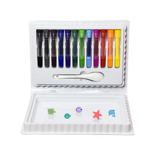 Bolígrafos de dibujo, marcadores flotantes artísticos, juego de tinta mágica de 12 colores, papelería reutilizable para colorear para niños, niñas, principiantes, proyectos escolares, manualidades en