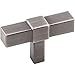 2" x 1/2" Zinc Die Cast Cabinet Knob. Finish: Brushed Pewter