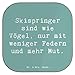 Produktbild Mr. & Mrs. Panda Untersetzer Glas Spruch Skispringen Mut - Geschenk, Ausdauer, Sportler, Tassenuntersetzer, Sport, für Gläser, Coaster, Humor, Sportart, Technik, Tasse, Fliegen, Teamsport