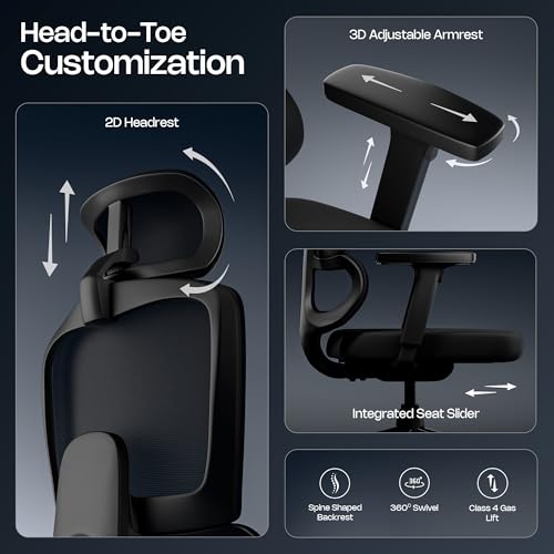 Green Soul Store Green Soul Orion Ergonomic Office Chair, Black - Image 6