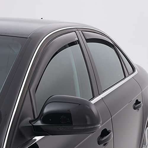 ClimAir Car Comfort Deflectores de Aire Negro Compatible con Nissan Terrano II 8/1993-2004