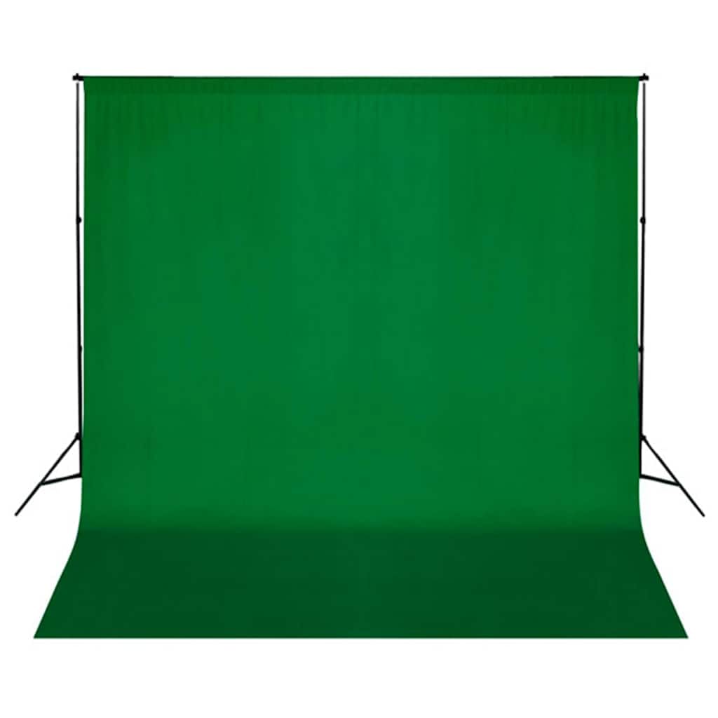 Set da studio fotografico con sfondo, kit di illuminazione, treppiede regolabile, 300 x 300 cm, sfondo in cotone, borsa per il trasporto, ideale per ritratti e fotografia di prodotti in