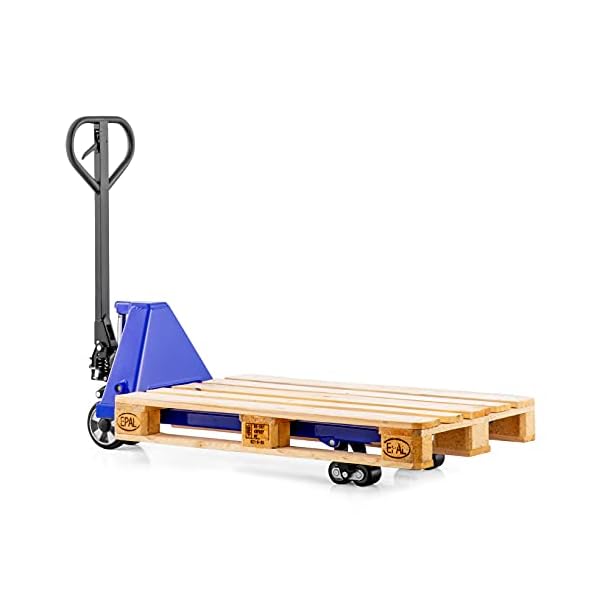 Pallit Hubwagen FIVE-R | 2500 kg Tragkraft | 1150 mm Gabellänge | Gummi Rollen | Palettenwagen Gabelhubwagen… – Bild 6