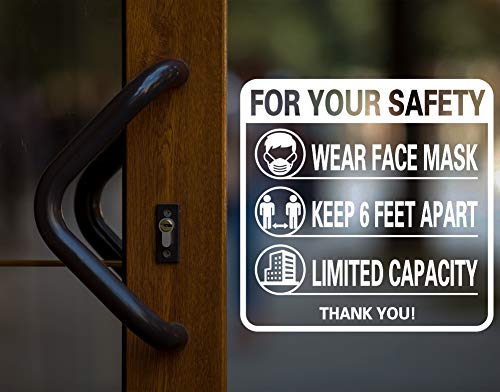 image for FaCraft Face Mask Window Sticker, 9.8