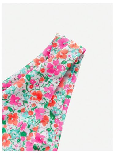 SHENHE Women's Floral Bikini Set 2 Piece Criss Cross Tie Back Low Rise Boho Swimsuits4