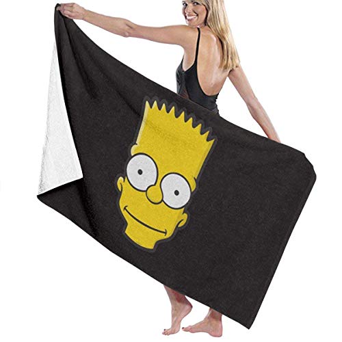 Preisvergleich Produktbild AGHRFH Bart Simpson Strandtuch Badetücher Badetücher Zubehör Pool Handtuch
