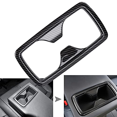 Marco portavasos estilo fibra de carbono para auto 2019-2021 miniatura 4