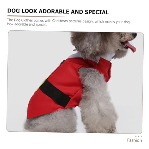 Disfraz de Navidad para perro POPETPOP con gorro y ropa miniatura 5