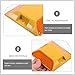 OUNONA Driveway Reflectors Road Reflector Markers, 2pcs Street Pavement Asphalt Markers Square Delineator Highway Garage Reflectors for Speed Bumps, Sidewalks, Pedestrian Yellow