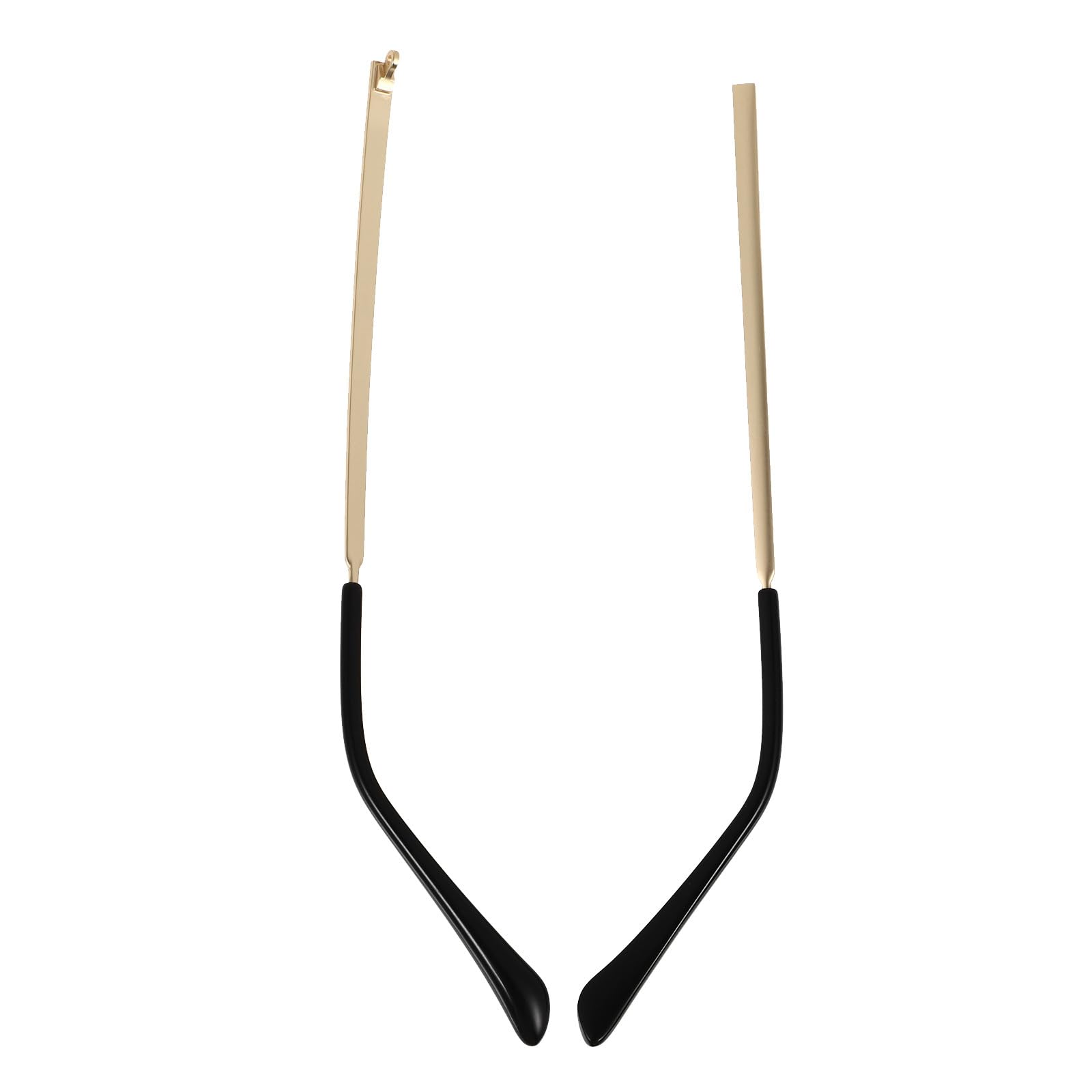 KOMBIUDA Patillas Metálicas para Gafas de Brazos de Repuesto Dorados Accesorio para Reparación de Anteojos y Gafas de Sol Compatible con Monturas Estándar