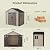 YOCONYO 8x6 FT Outdoor Storage Shed with Floor, Waterproof Plastic Shed with Window ? Lockable Door, Patio Sheds for Garden, Backyard, Tool Storage