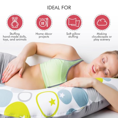 Image of Fairfield The Original Poly-Fil, Premium Polyester Fiber Fill, Soft Pillow Filler, Stuffing for Stuffed Animals, Toys, Cloud Decorations, and More, Machine-Washable, 20-ounce Bag