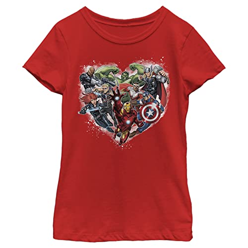 Marvel Girl's Avenger Heart T-Shirt