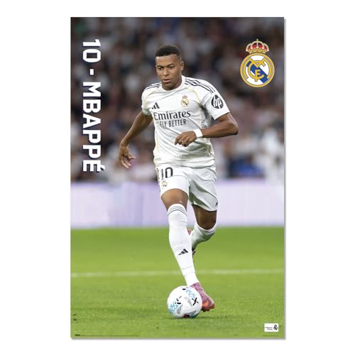 Grupo Erik - Poster Real Madrid Mbappe - Deco Maison, Decoration Murale, Affiche Décorative