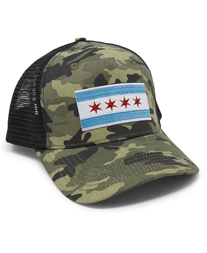 Image of International Tie City Hat for Men and Women, Adjustable Snapback Trucker Baseball Cap with Embroidered Patch
