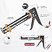 Cocew Caulk Gun Kit, Smooth Silicone Caulking Gun and Caulk Remover Tool, Sealant Finishing Tool Grout Scraper for Kitchen Bathroom Window Sink Joint, All in One with Gift Box