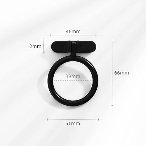 Miniatura 3 de Anillos negros para gabinete, aparador, cajones negros, tiradores de puerta de cocina, manijas de armario negras, paquete de 4