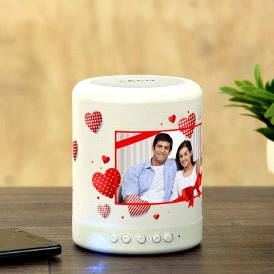 The Printpack Print Photo Gift Customized Personalized Smart Touch Mood Lamp Bluetooth Speaker for Gifts (A)