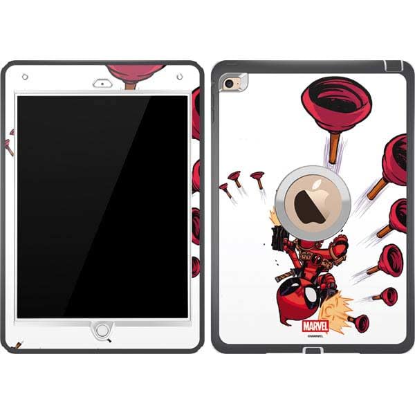 Skinit Decal Phone Skin Compatible with OtterBox Defender iPad Air 2 - Officially Licensed Marvel Deadpool Babypool Shooting Design