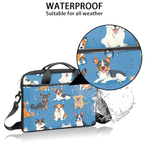 Bolsa para portátil 15 pulgadas con patrón de perro miniatura 3
