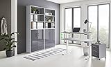 Büromöbel komplett Set mit elektrisch höhenverstellbaren Schreibtisch Arbeitszimmer e-Dition in...