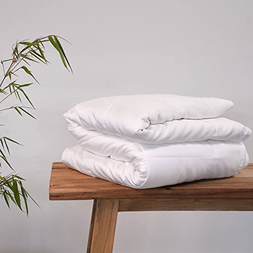 AGAPIE Bettdecke aus 100% Bambus Lyocell - 135 x 200 / 155 x 220 / 200 x 200 cm - nachhaltig, atmungsaktiv, antibakteriell, ganzjährig - Allergiker-Bettdecke (155 x 220 cm) Cover