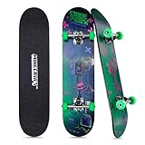 Minecraft - 78,7 cm Lentikular-Skateboard mit Pro Trucks, Full Grip Tape, 9-lagiges Ahorndeck, ideal für alle Erfahrungsstufen