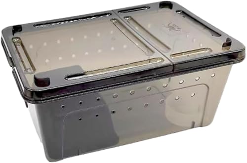 Vskd【2025年 昆虫飼育ケース 大型サイズ クワガタムシ カブトムシ専用ケース 産卵繁殖 幼虫育成 観察ケース 積み重ね可能設計 通気性 爬虫類飼育ケージ 爬虫類 カエル クモ カタツムリ トカゲ ヘビ 両生類 脱走防止 多目的利用 飼育ボックス 生