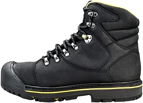 KEEN Utility Men's Milwaukee 6" Steel Toe Work Boots, Black, 9 | Image 6