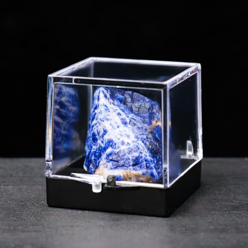 Apengshi 1PCS Natural Crystal Small Raw Sodalite Healing Crystal Ore Specimen Home Decor Collection Ornament Gift Meditation Chakra Balance